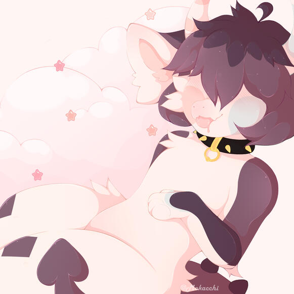 Fullbody personal piece of my fursona Cocoa